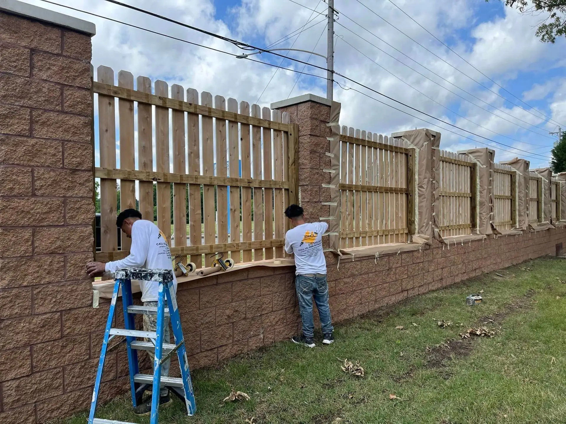 Recent fence and siding project by Alex's Painting & Remodeling.